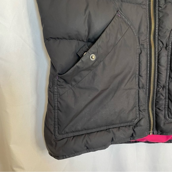WOOLRICH Women’s Black Pink Full Zip Down Vest Size  Medium - Picture 4 of 16